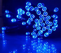 שרשרת נורות לד סולארית גרילנדה 50 נורות לד LED - צבע ירוק