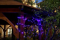שרשרת נורות לד סולארית גרילנדה עם 100 נורות לד LED בצבע כחול