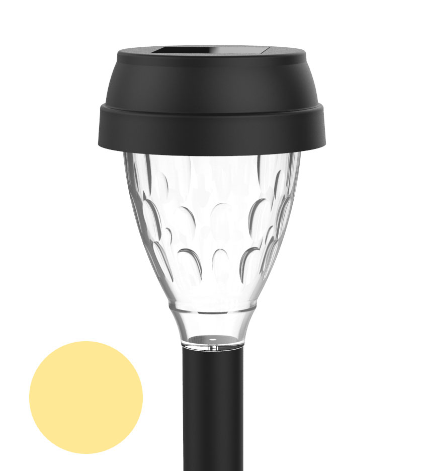 תאורת חוץ סולארית דוקרן לסימון צבע לבן חם צהוב דגם אורן תאורת חוץ סולארית דוקרן לסימון צבע לבן חם צהוב דגם אורן