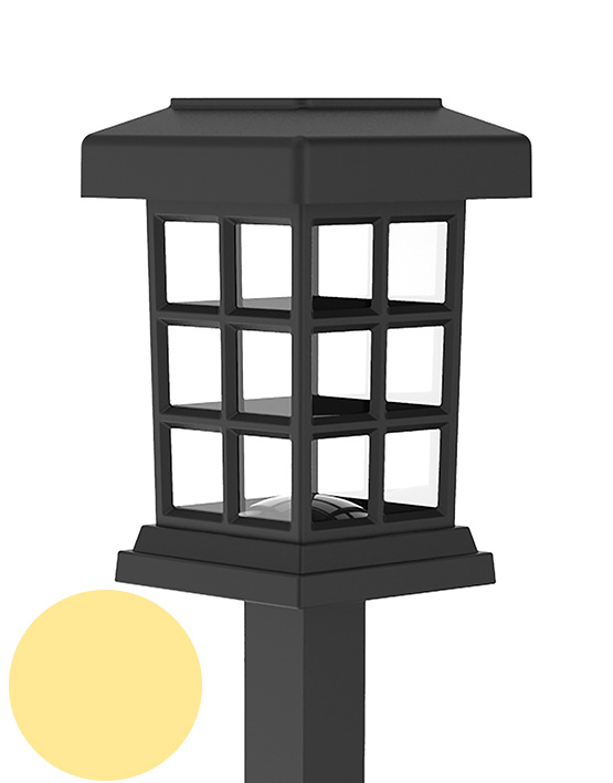 תאורה סולארית לגינה צבע לבן חם / צהוב דגם בייגין תאורה סולארית לגינה צבע לבן חם / צהוב דגם בייגין