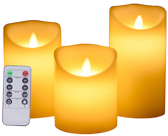 נר לד מאיר עם להבה זזה 15 ס"מ נר לד מאיר עם להבה זזה 15 ס"מ